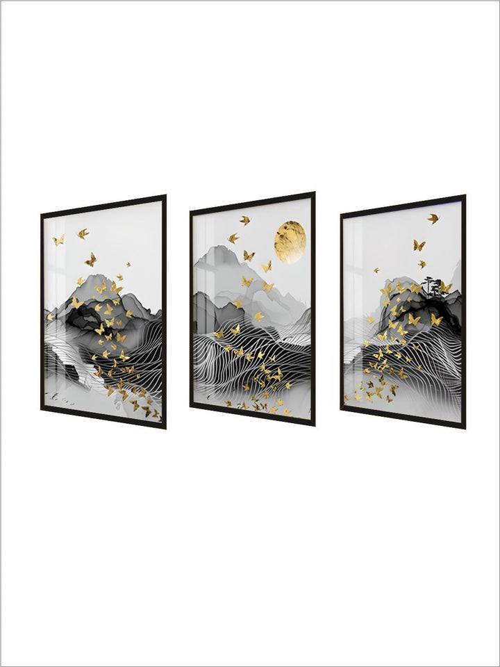 Abstract Flowing Landscape Wall