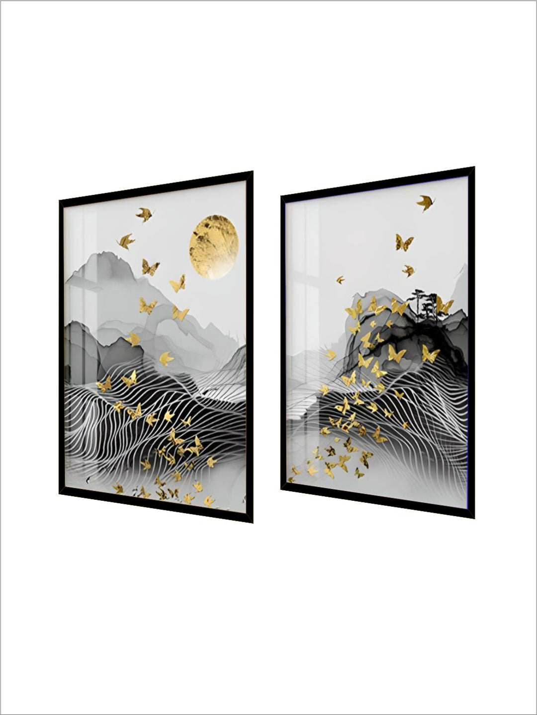 Abstract Flowing Landscape Wall