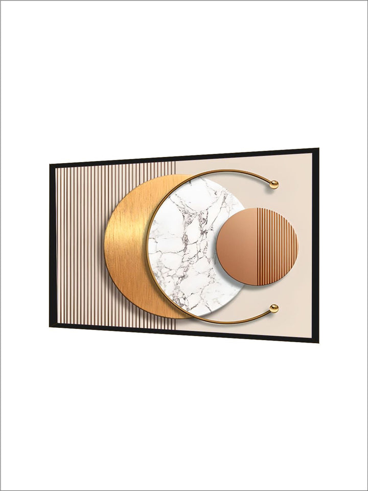 Abstract Sun Moon Wall Art Fine Art Canvas Prints 3d Abstract Geometric Visualization Pictures For Luxury Apartment Hotel Home Office Art Decor