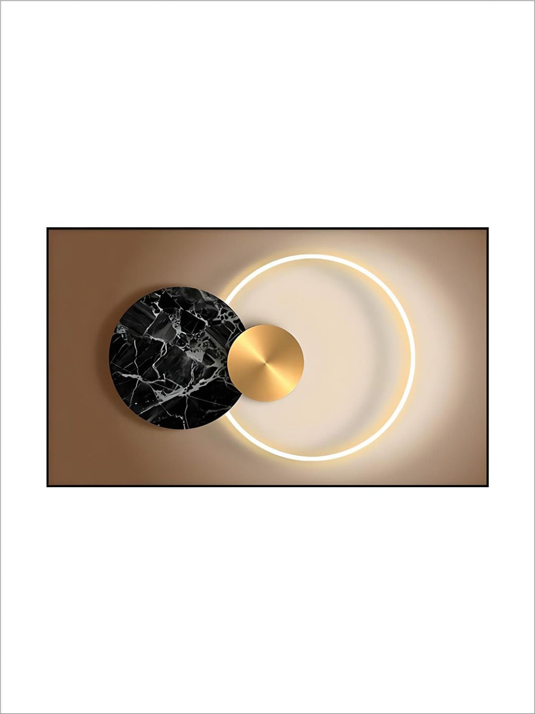 Abstract Sun Moon Wall Art Fine Art Canvas Prints 3d Abstract Geometric Visualization Pictures For Luxury Apartment Hotel Home Office Art Decor