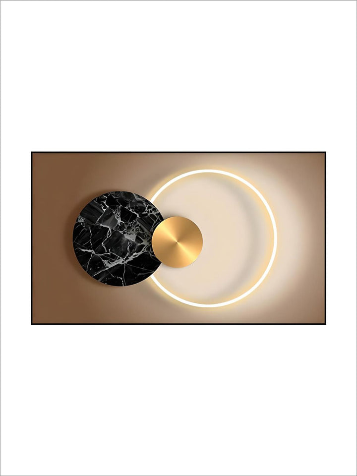 Abstract Sun Moon Wall Art Fine Art Canvas Prints 3d Abstract Geometric Visualization Pictures For Luxury Apartment Hotel Home Office Art Decor