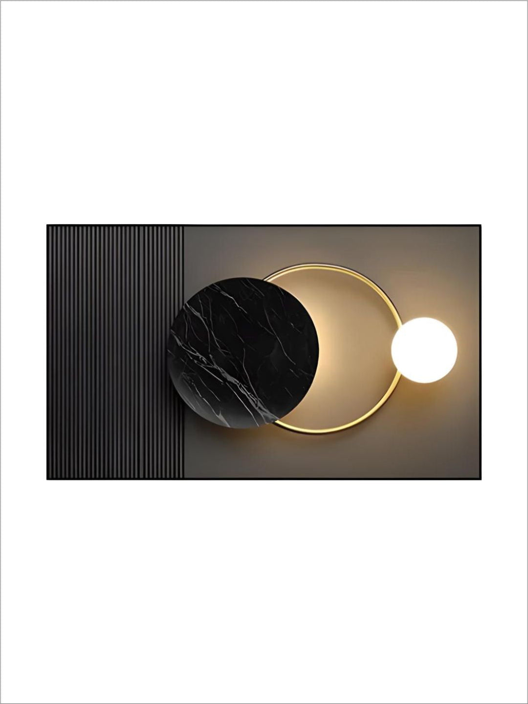 Abstract Sun Moon Wall Art Fine Art Canvas Prints 3d Abstract Geometric Visualization Pictures For Luxury Apartment Hotel Home Office Art Decor