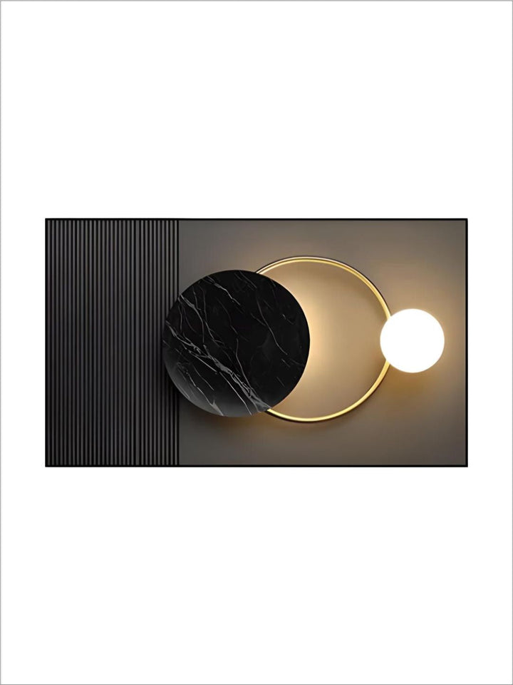 Abstract Sun Moon Wall Art Fine Art Canvas Prints 3d Abstract Geometric Visualization Pictures For Luxury Apartment Hotel Home Office Art Decor