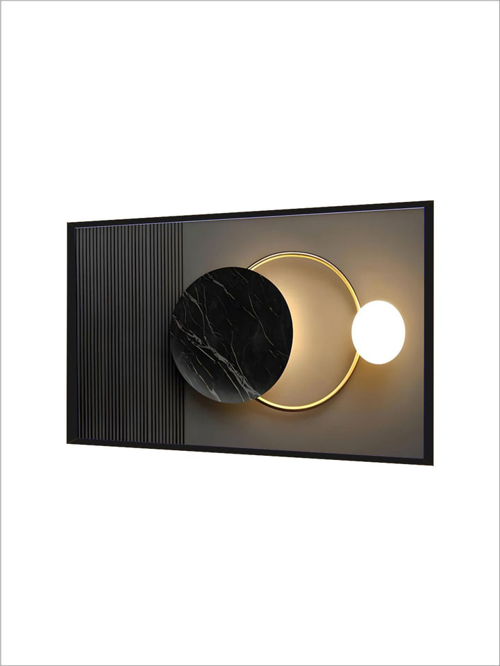 Abstract Sun Moon Wall Art Fine Art Canvas Prints 3d Abstract Geometric Visualization Pictures For Luxury Apartment Hotel Home Office Art Decor