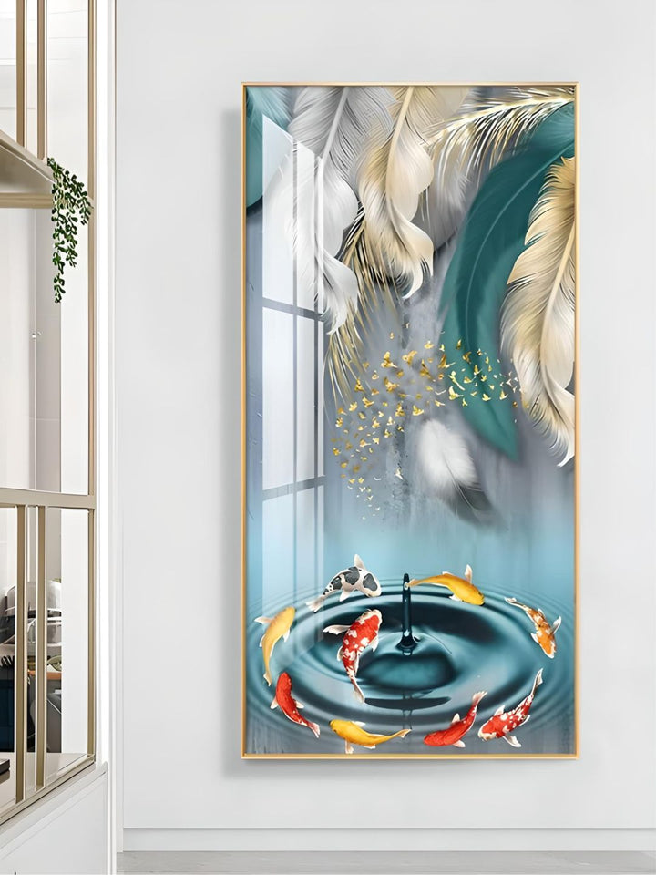Modern Abstract Auspicious Mystical Deer Landscape Wall Art