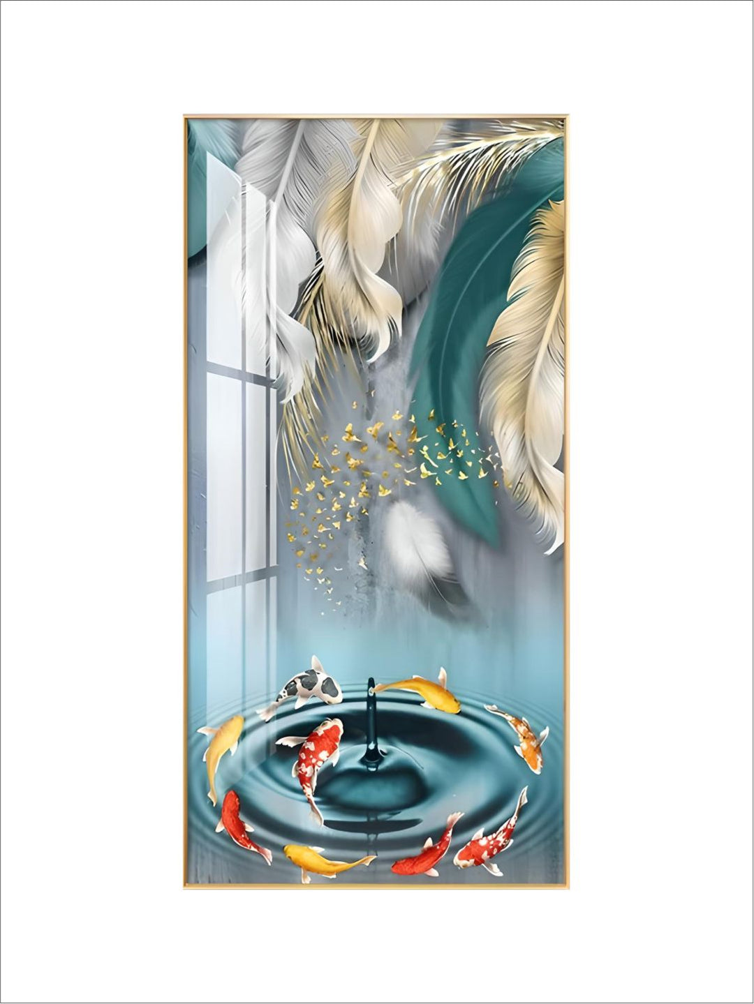Modern Abstract Auspicious Mystical Deer Landscape Wall Art