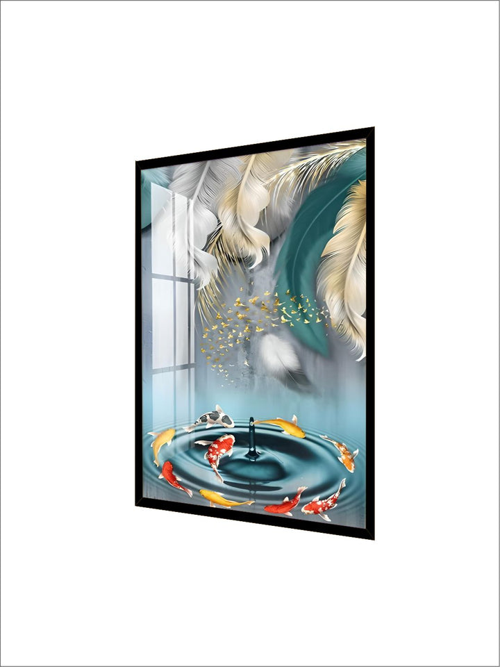Modern Abstract Auspicious Mystical Deer Landscape Wall Art
