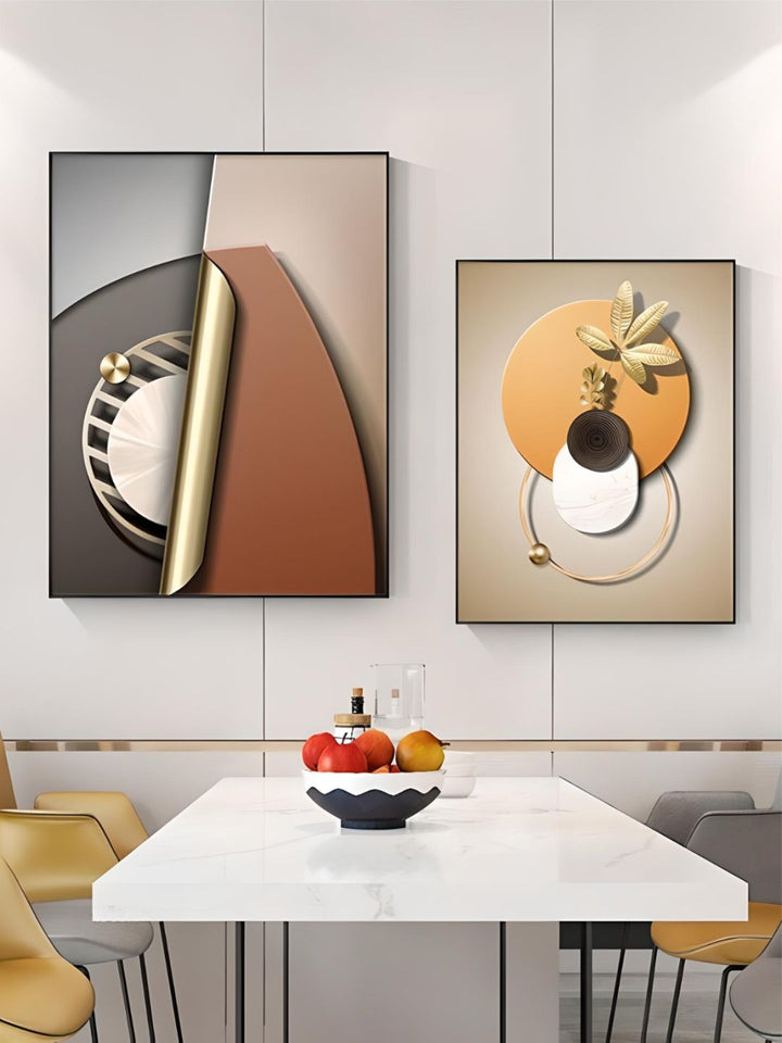 Modern Abstract Elements Bohemian Botanical Wall Art Decoration Fine Art 