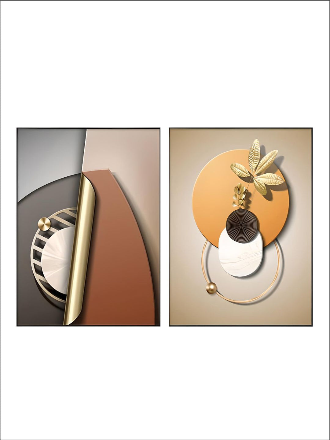 Modern Abstract Elements Bohemian Botanical Wall Art Decoration Fine Art 