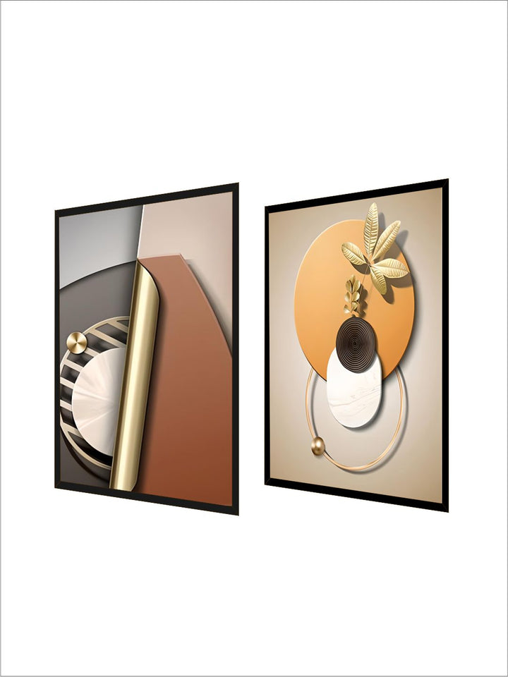 Modern Abstract Elements Bohemian Botanical Wall Art Decoration Fine Art 