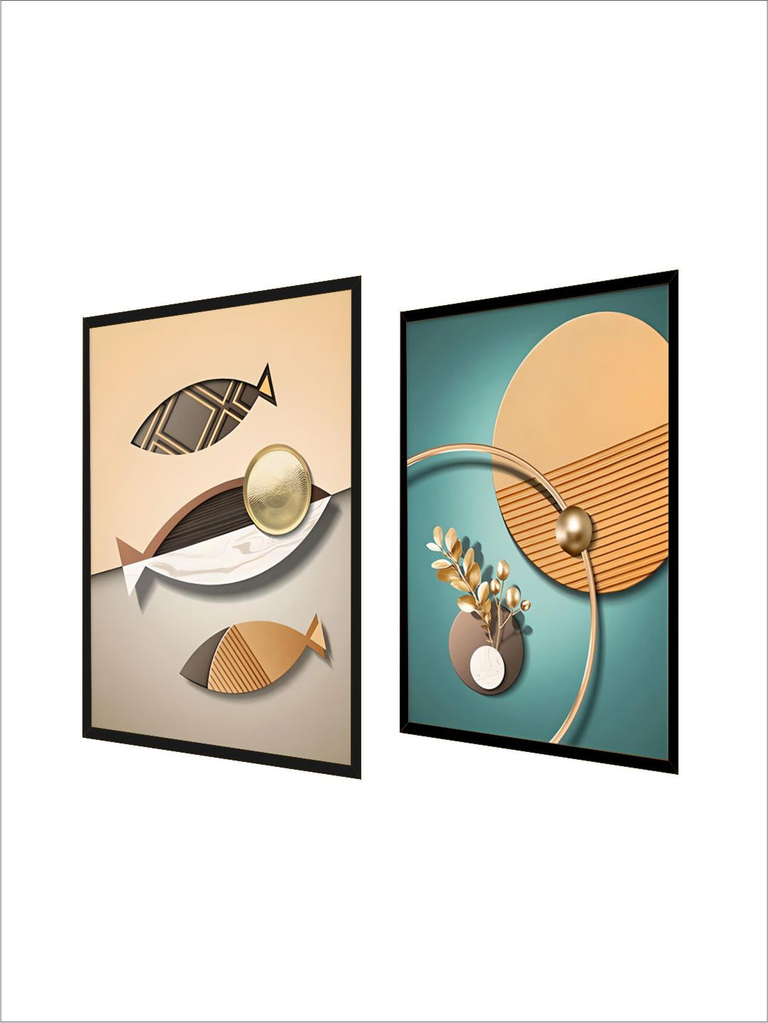 Modern Abstract Elements Bohemian Botanical Wall Art Decoration Fine Art 