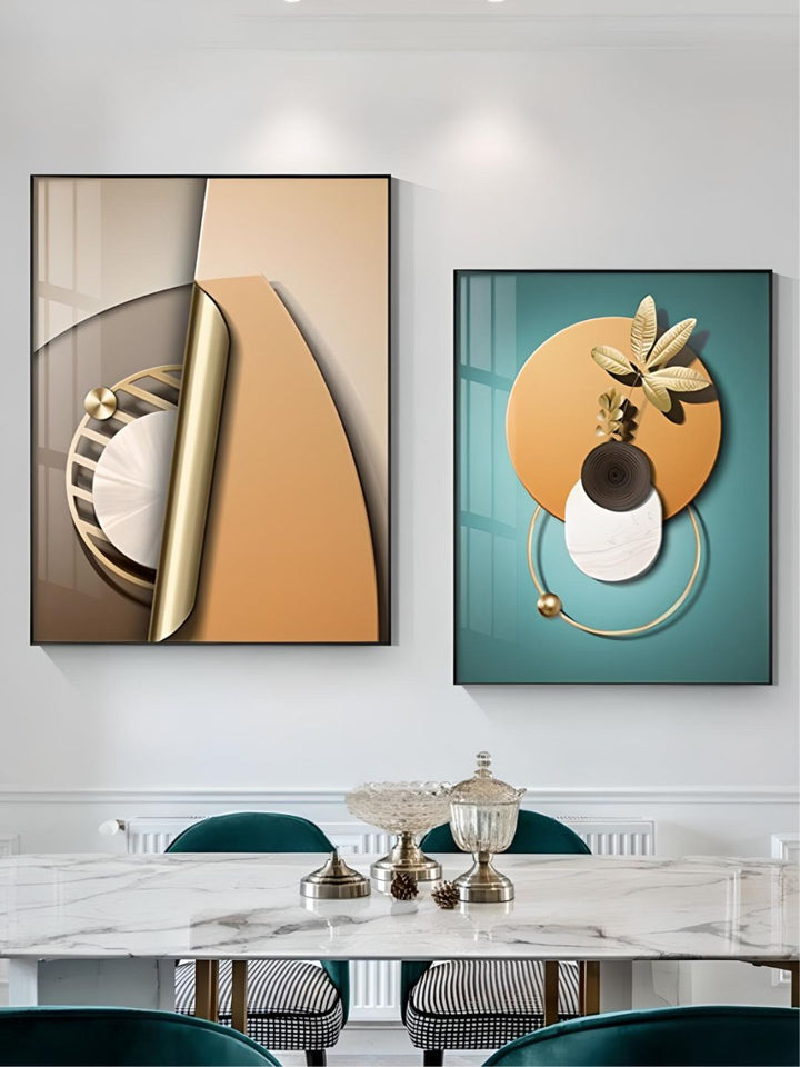 Modern Abstract Elements Bohemian Botanical Wall Art Decoration Fine Art 