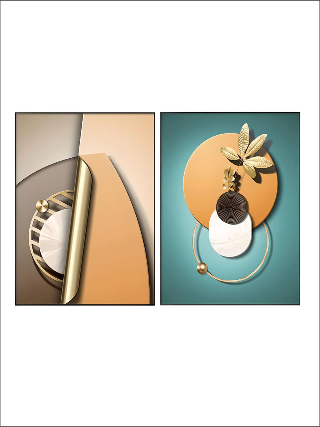 Modern Abstract Elements Bohemian Botanical Wall Art Decoration Fine Art 