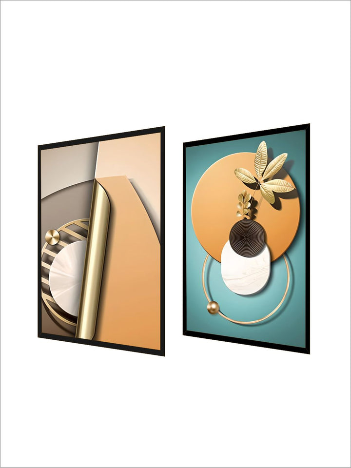 Modern Abstract Elements Bohemian Botanical Wall Art Decoration Fine Art 