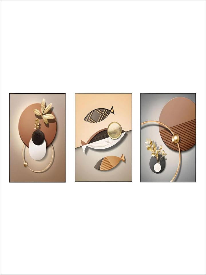 Modern Abstract Elements Bohemian Botanical Wall Art Decoration Fine Art 