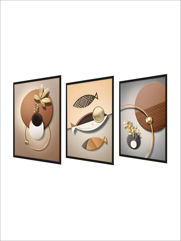 Modern Abstract Elements Bohemian Botanical Wall Art Decoration Fine Art 