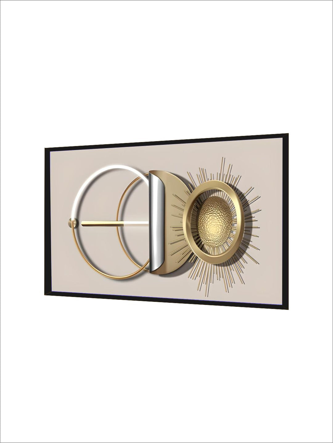 Modern Abstract Golden Sun Moon Wall Art Fine Art