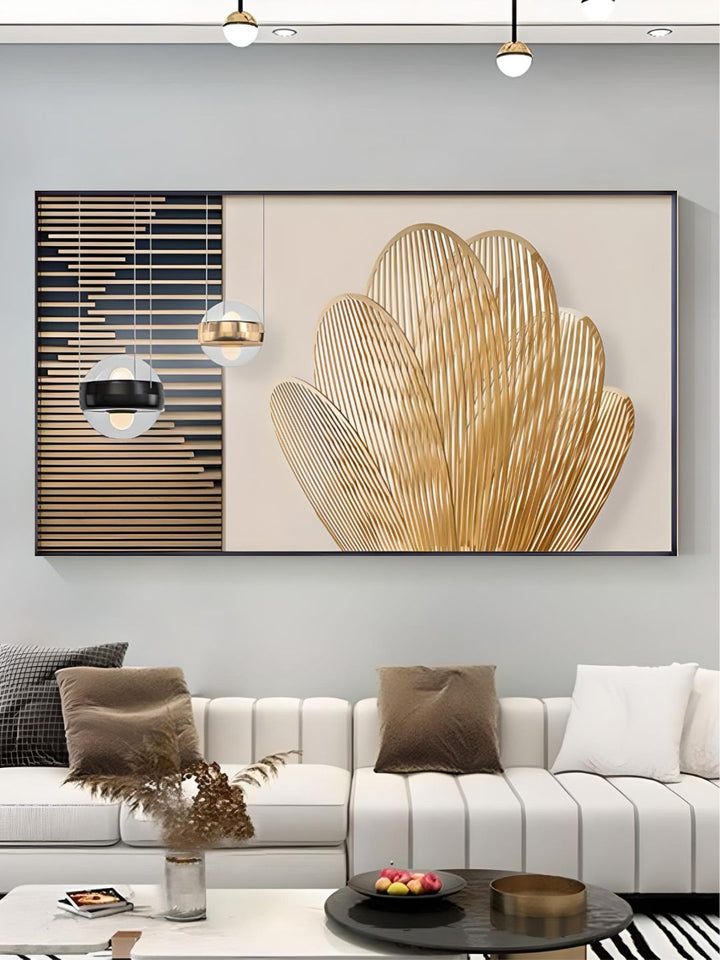 Black Brown Golden Beige Pictures For Luxury Loft Living Room Lifestyle Art Decor