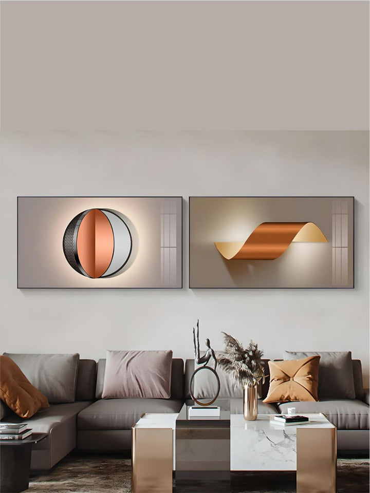 Modern Abstract Architectural Interior Wall Adornment Fine Art