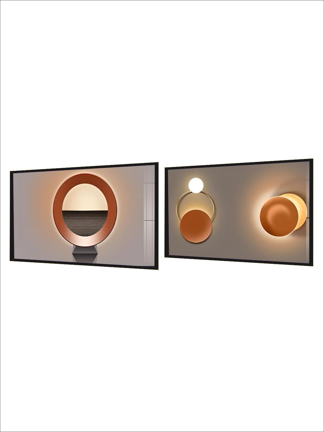 Modern Abstract Architectural Interior Wall Adornment Fine Art