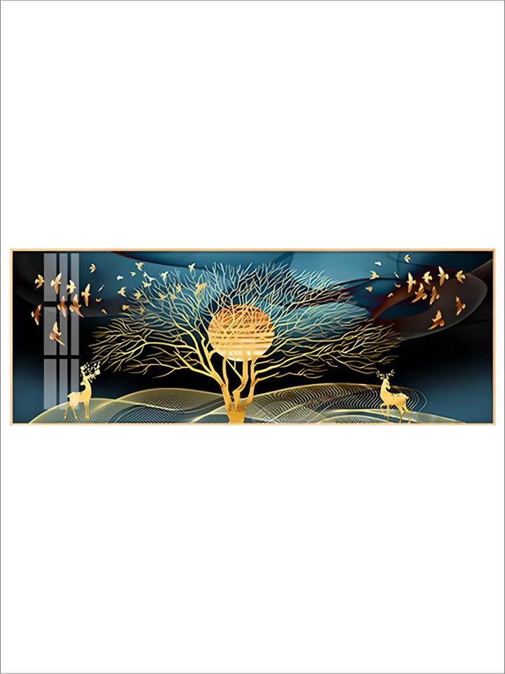 Auspicious Golden Fish In The Deep Blue Wall Art Fine Art