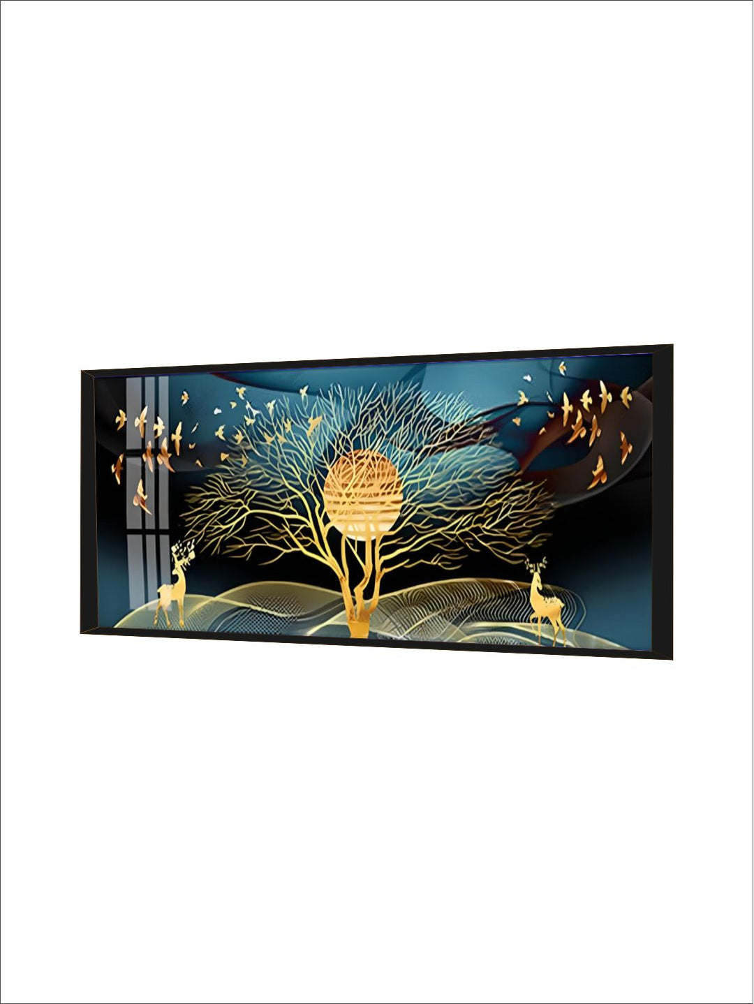Auspicious Golden Fish In The Deep Blue Wall Art Fine Art