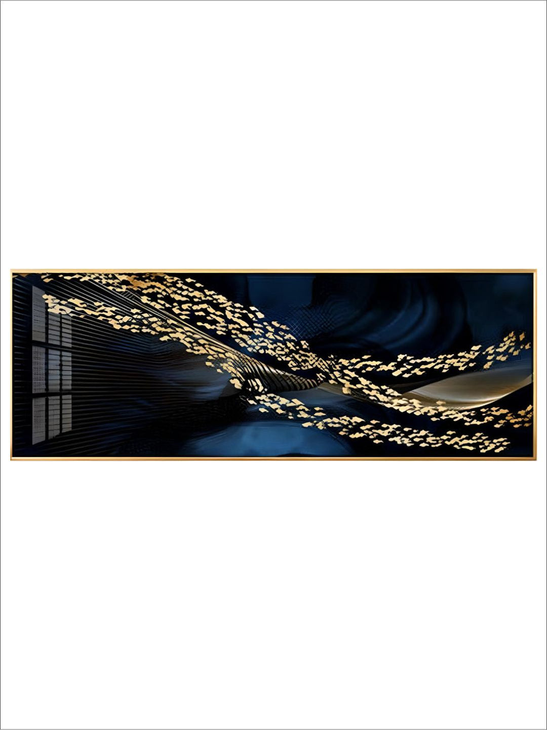 Auspicious Golden Fish In The Deep Blue Wall Art Fine Art