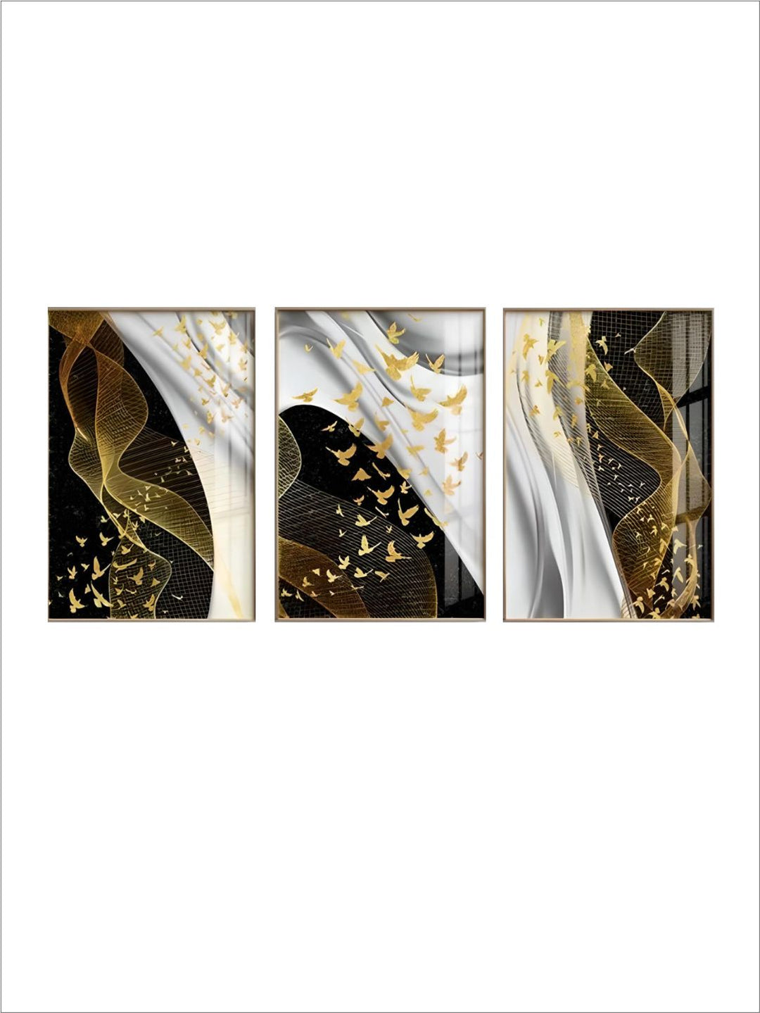 Modern Abstract Birds Flowing Wall Art Fine Art 