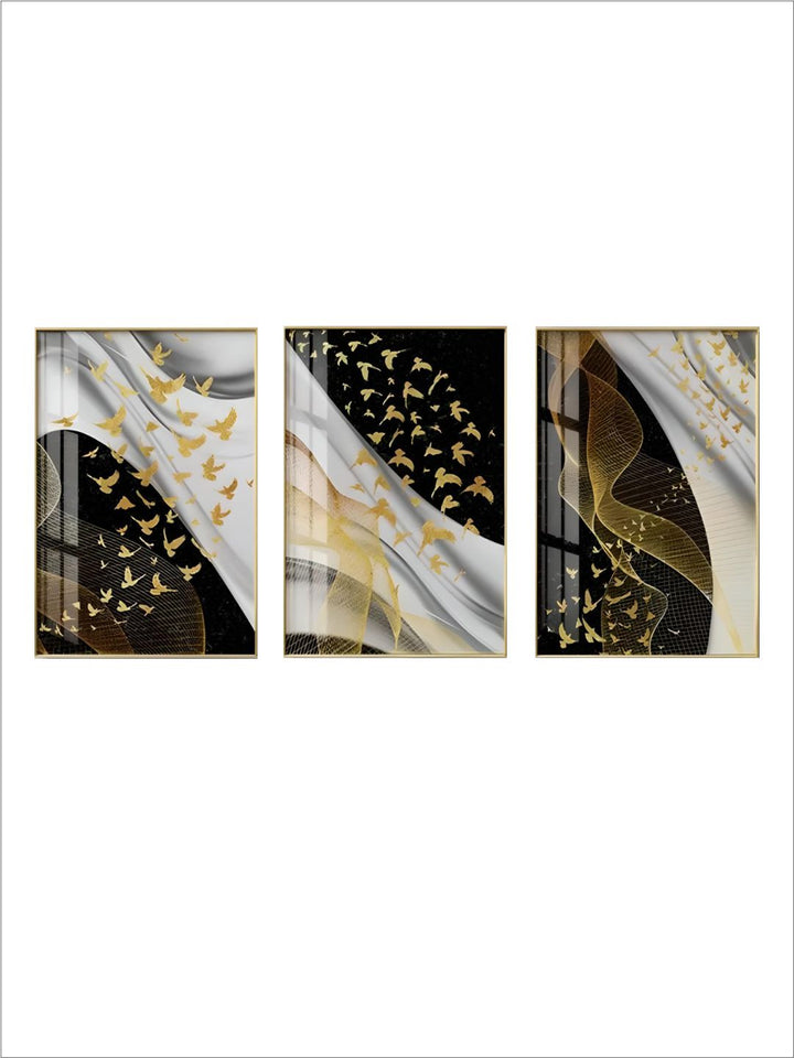 Modern Abstract Birds Flowing Wall Art Fine Art 