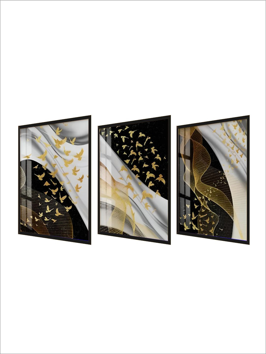 Modern Abstract Birds Flowing Wall Art Fine Art 