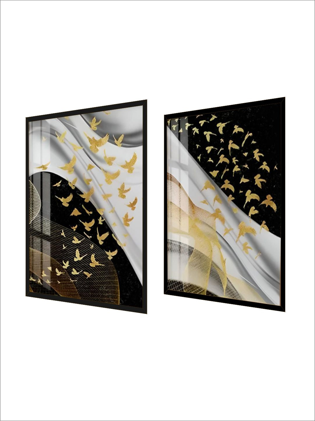 Modern Abstract Birds Flowing Wall Art Fine Art 
