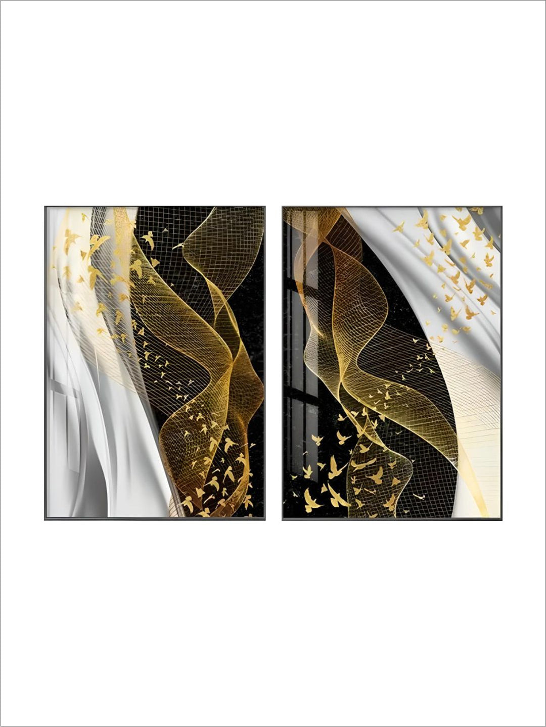 Modern Abstract Birds Flowing Wall Art Fine Art 