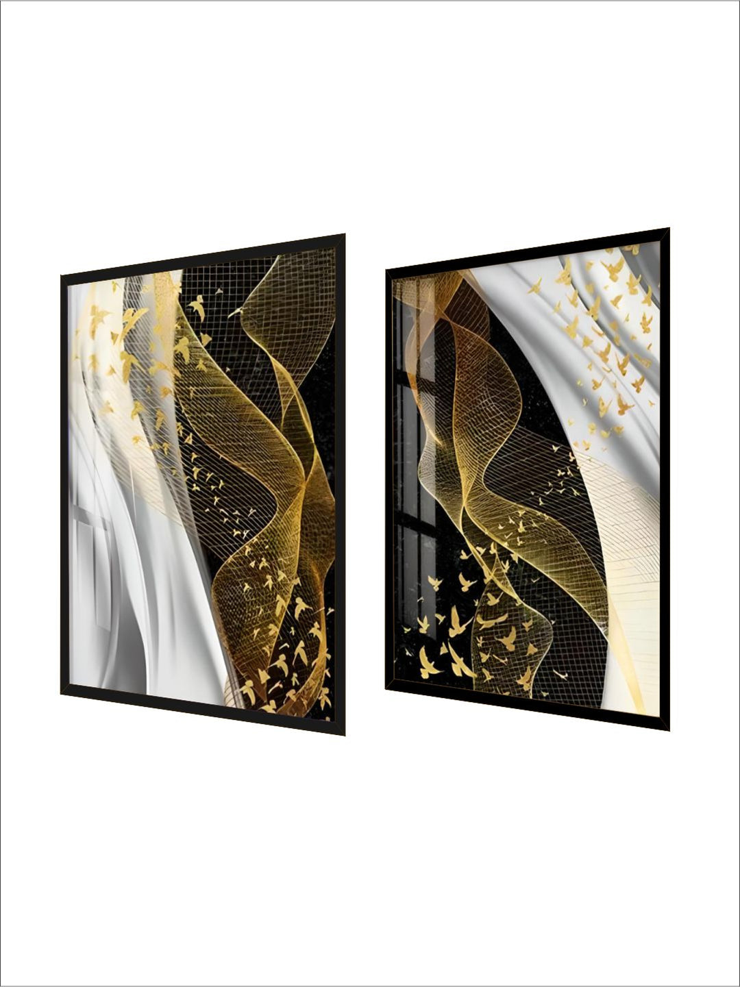 Modern Abstract Birds Flowing Wall Art Fine Art 