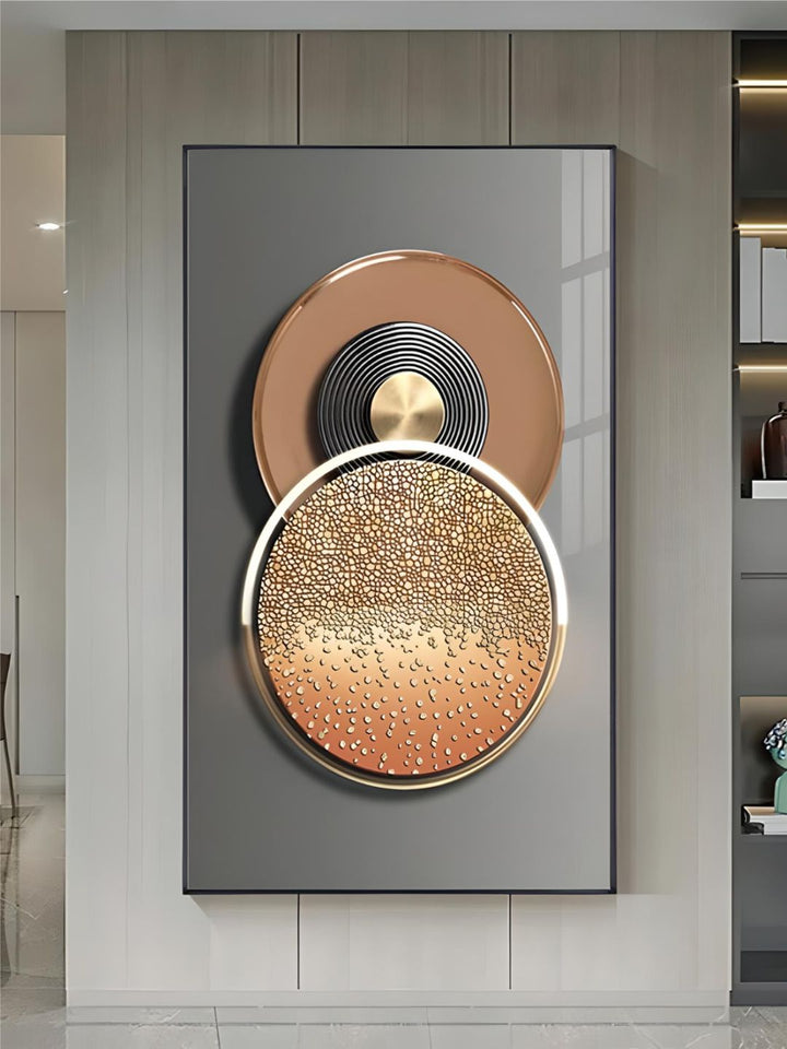 Modern Aesthetics Abstract Geometry Sun Moon Wall Art