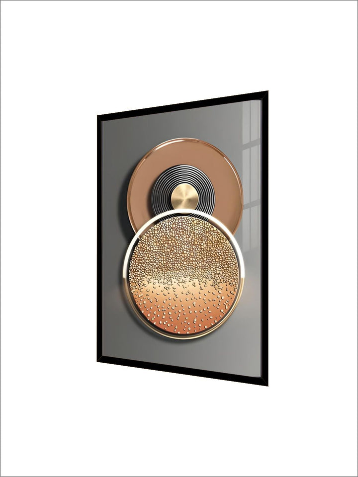 Modern Aesthetics Abstract Geometry Sun Moon Wall Art