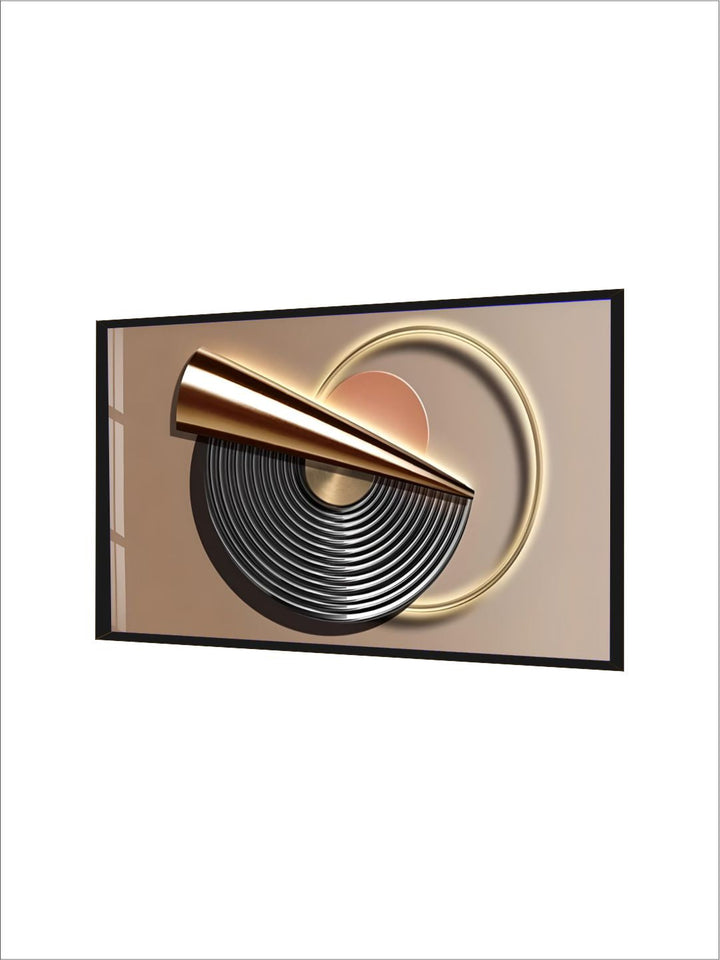 Modern Aesthetics Abstract Geometry Sun Moon Wall Art