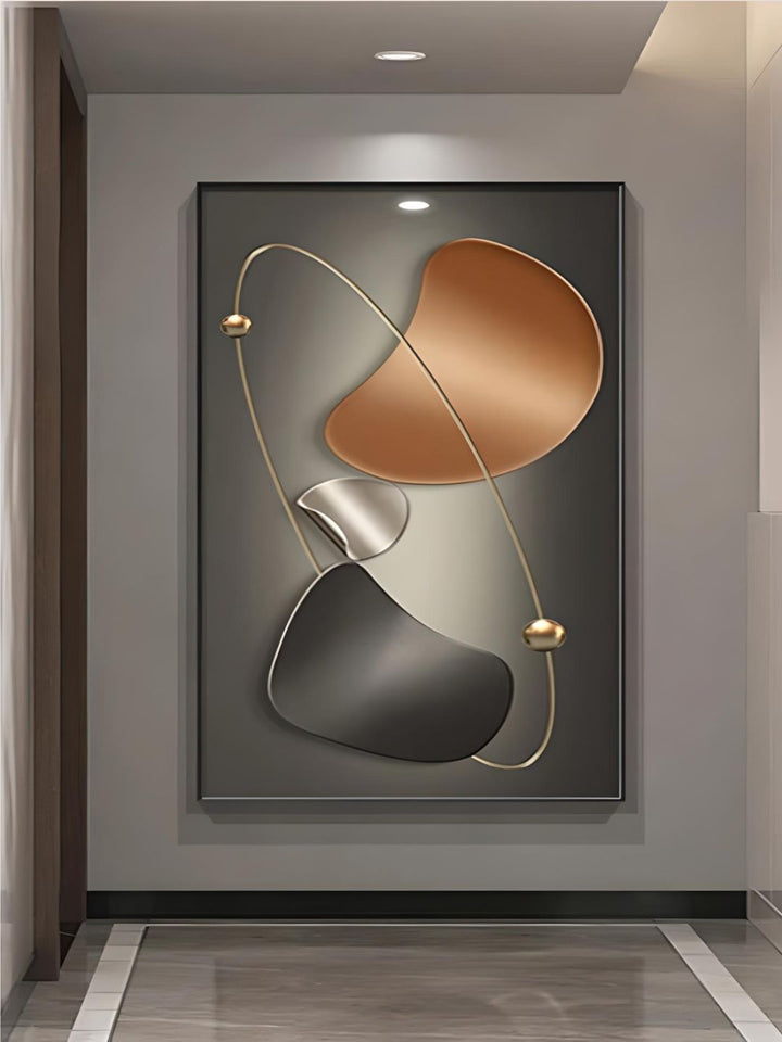 Modern Aesthetics Wall Art Abstract Arc & Curved Elements Fine Art