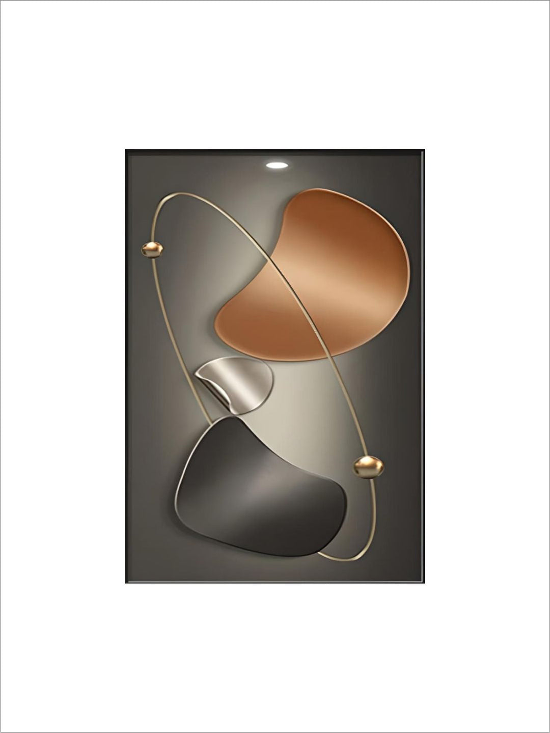 Modern Aesthetics Wall Art Abstract Arc & Curved Elements Fine Art