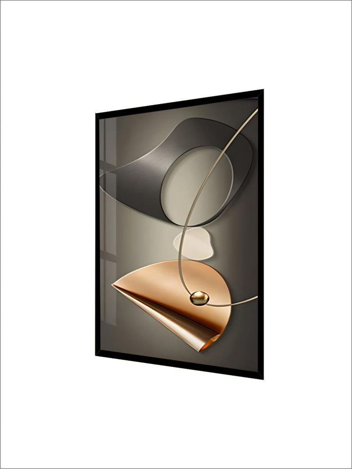 Modern Aesthetics Wall Art Abstract Arc & Curved Elements Fine Art