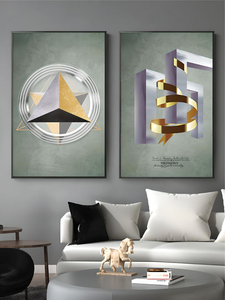 Modern Aesthetics Abstract Geometric Wall Art Fine