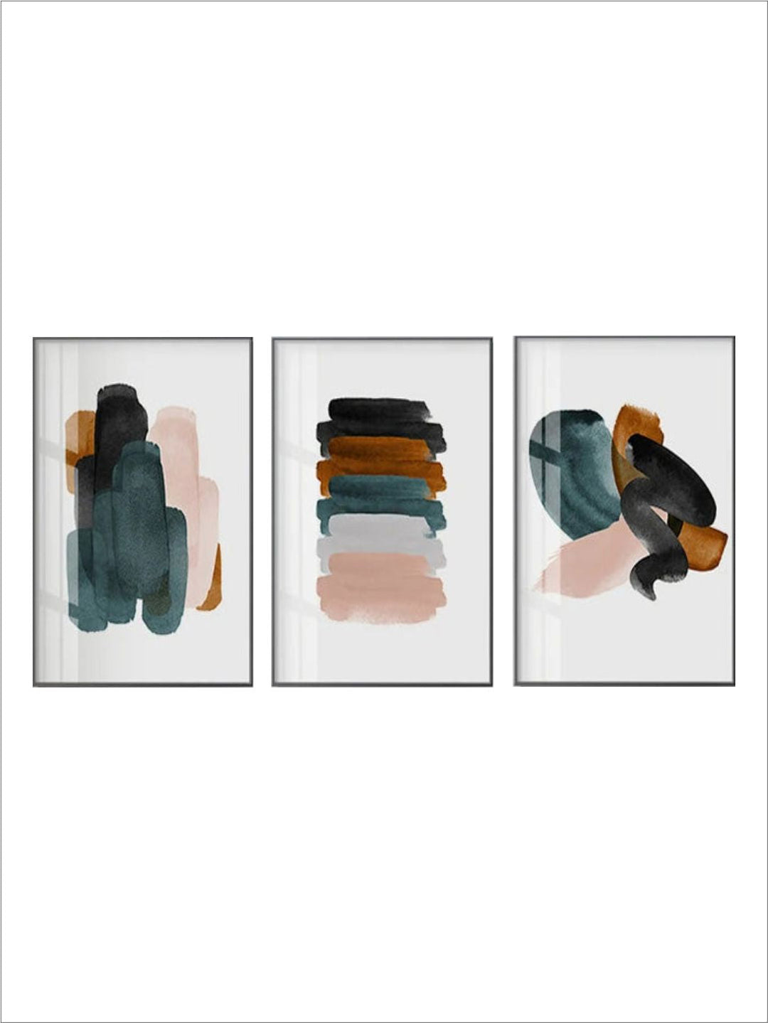 Earthy Colors Abstract Minimalist Watercolor Wall