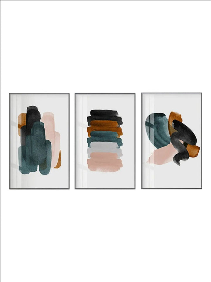 Earthy Colors Abstract Minimalist Watercolor Wall