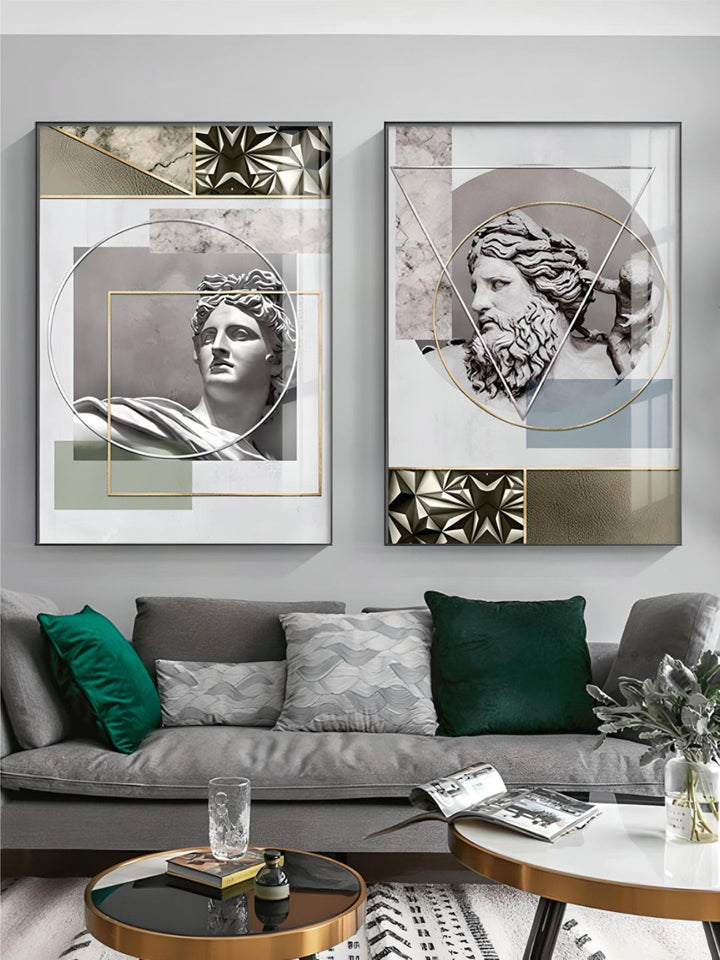 Modern Abstract Geometry Renaissance Wall Art