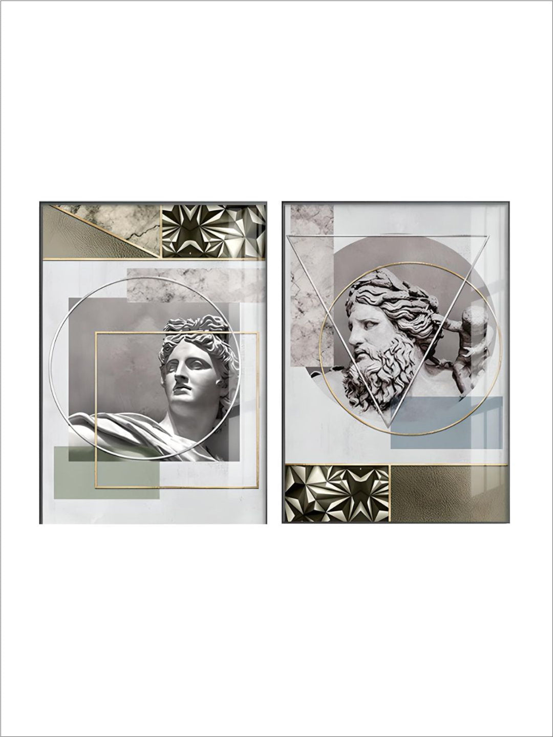 Modern Abstract Geometry Renaissance Wall Art