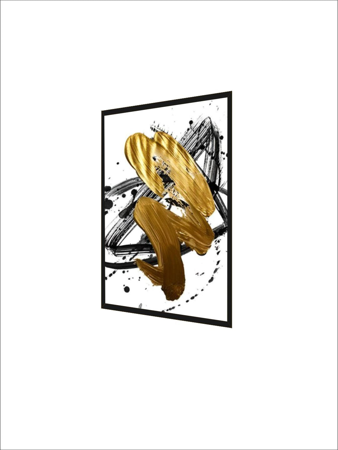Abstract Golden Swirls Luxury Nordic Contemporary Wall Art Fine Art Canvas Prints Modern Pictures For Office Living Room Modern Home Decor