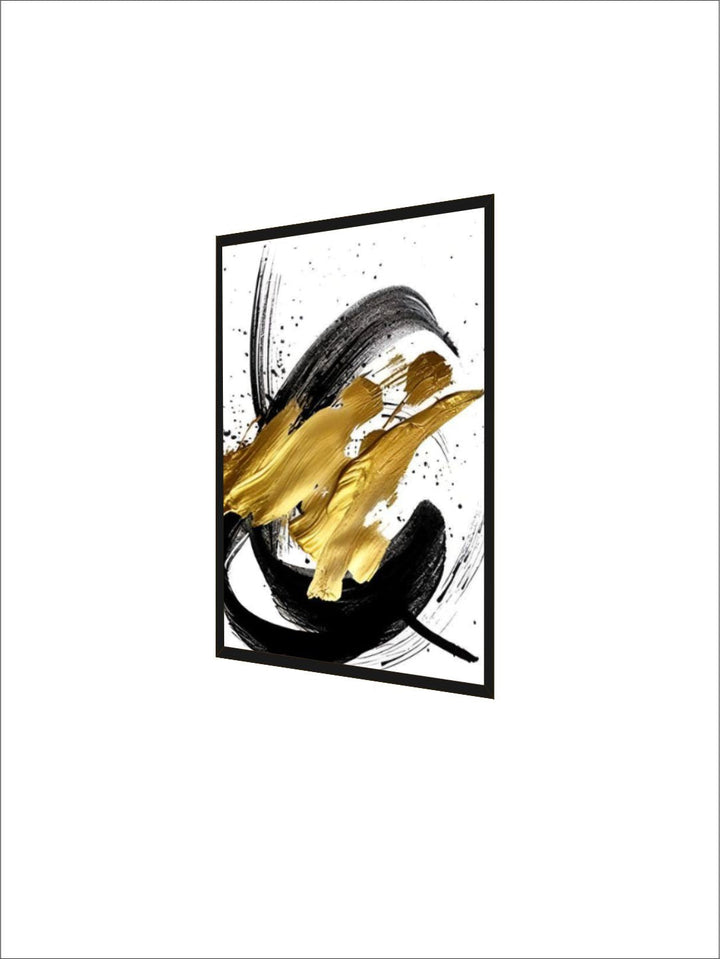 Abstract Golden Swirls Luxury Nordic Contemporary Wall Art Fine Art Canvas Prints Modern Pictures For Office Living Room Modern Home Decor