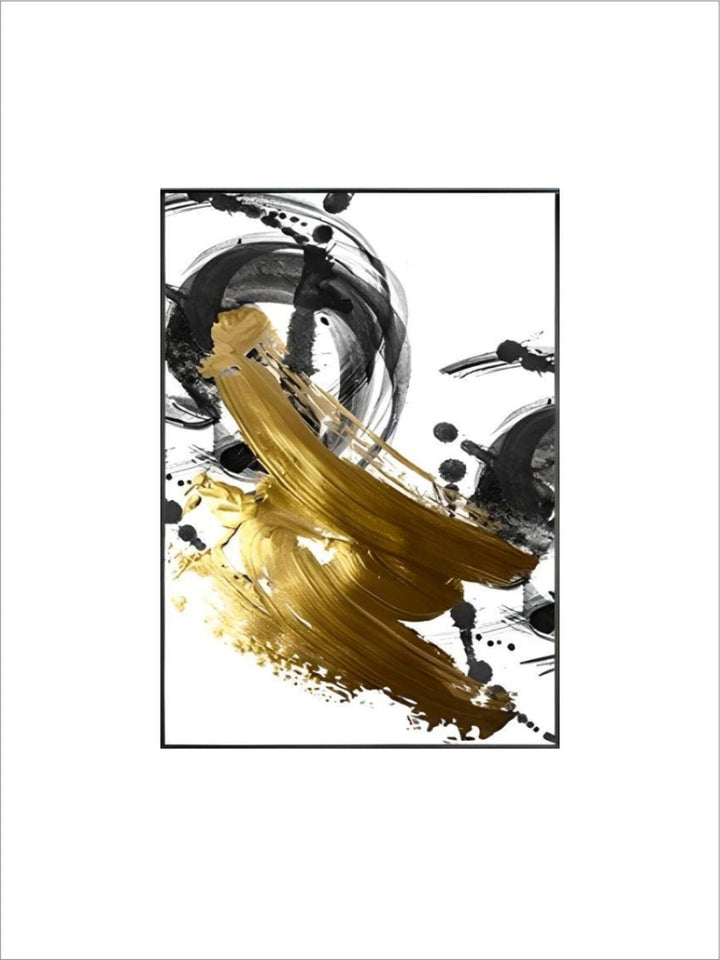 Abstract Golden Swirls Luxury Nordic Contemporary Wall Art Fine Art Canvas Prints Modern Pictures For Office Living Room Modern Home Decor