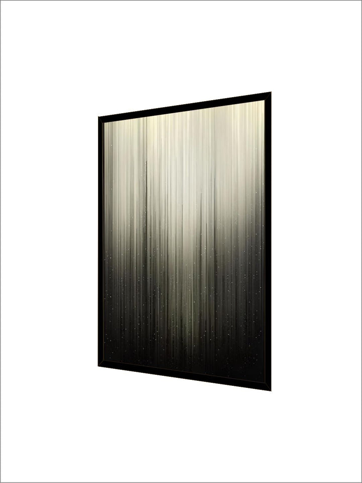 Abstract Urban Digital Rain Gradient Wall Art