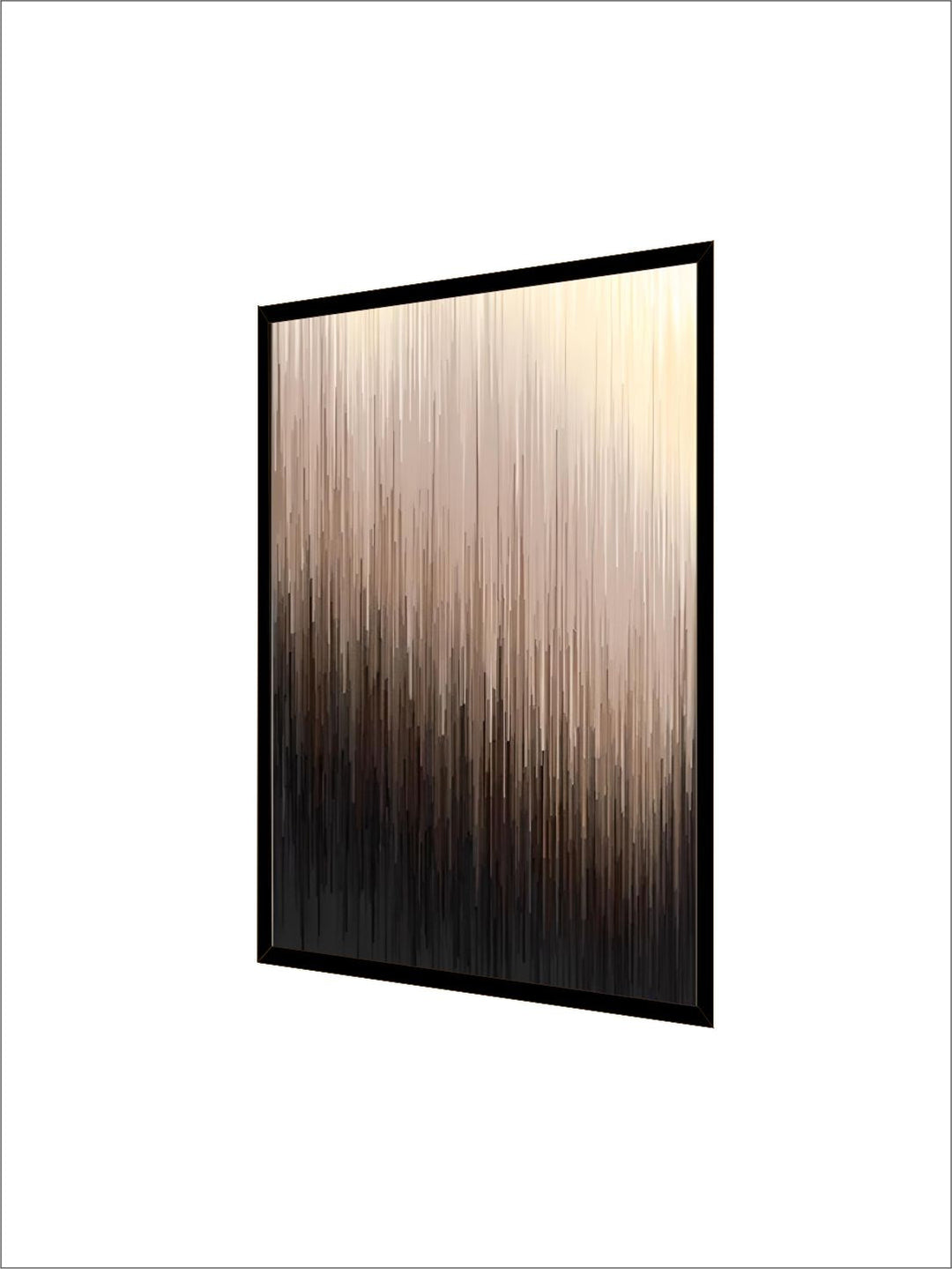 Abstract Urban Digital Rain Gradient Wall Art