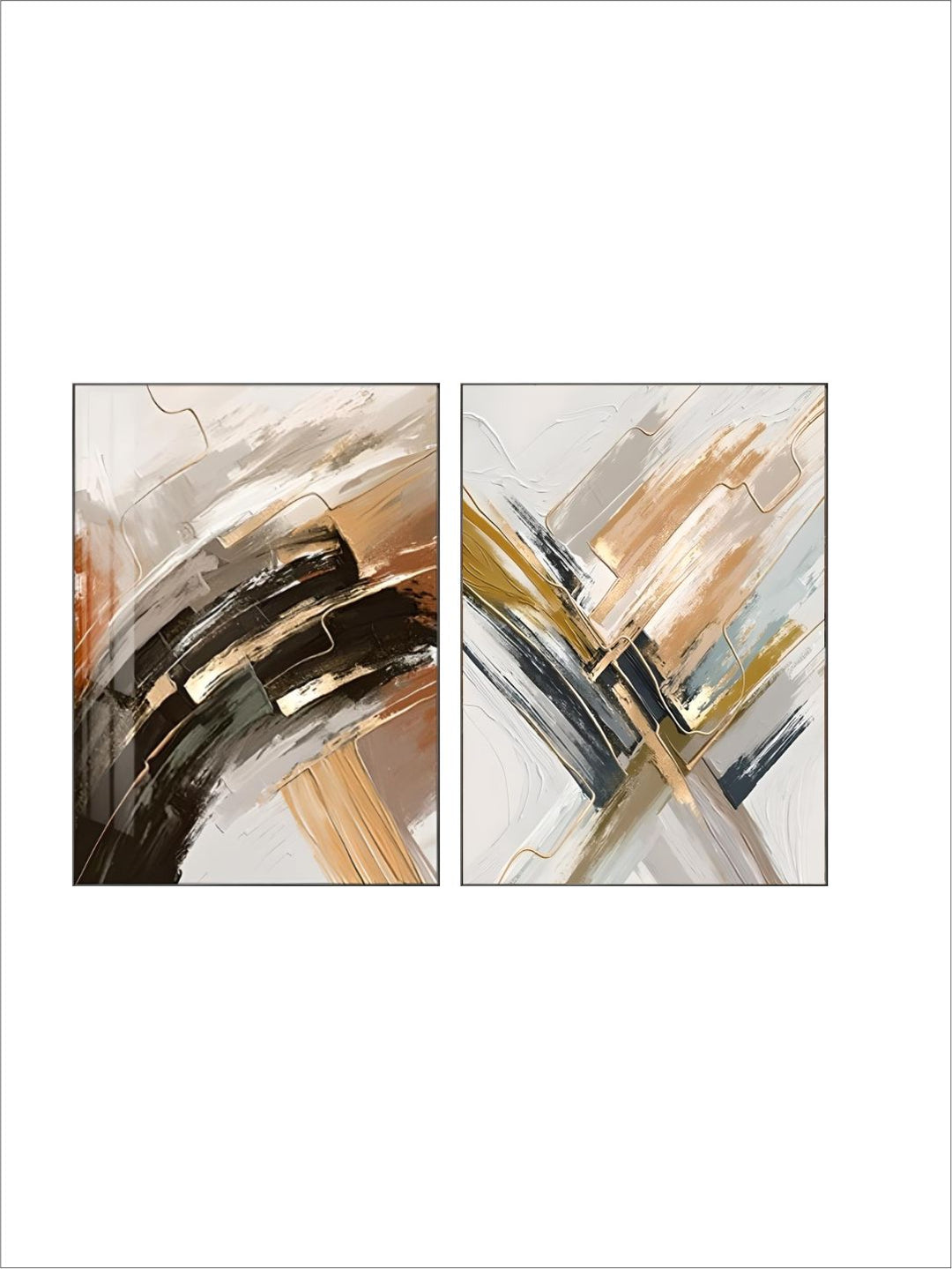 Neutral Color Palettes Nordic Abstract Wall Art 